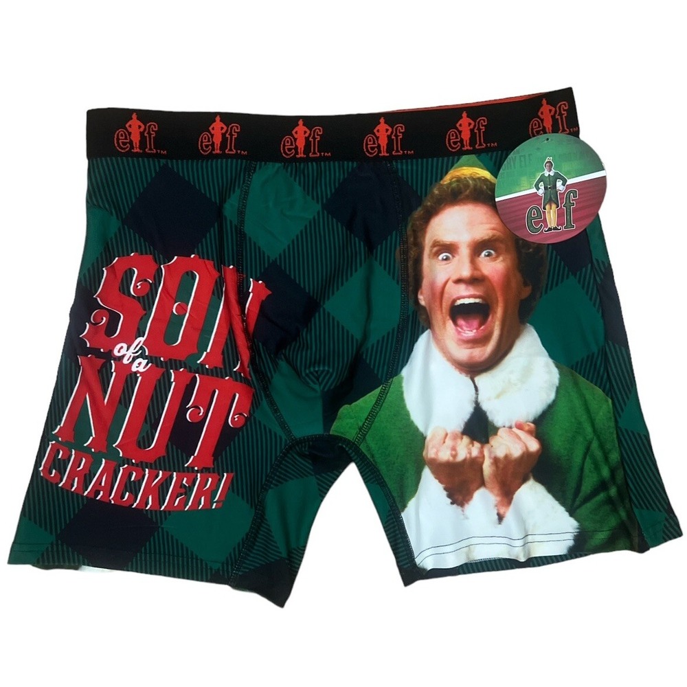 ELF Boxer Brief Short Medium Elf XL Multi Color Buddy Elf Movie